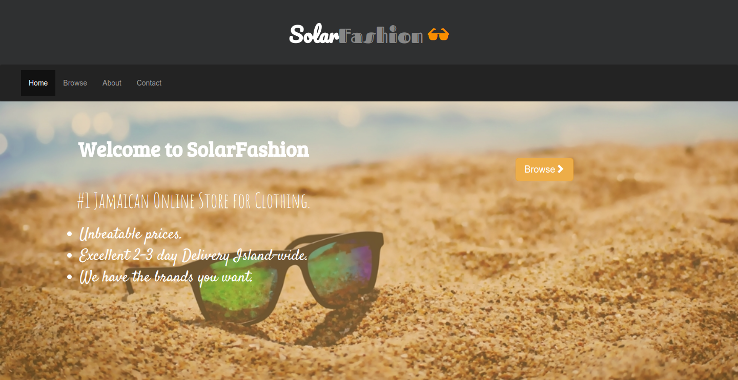 solar fashion website